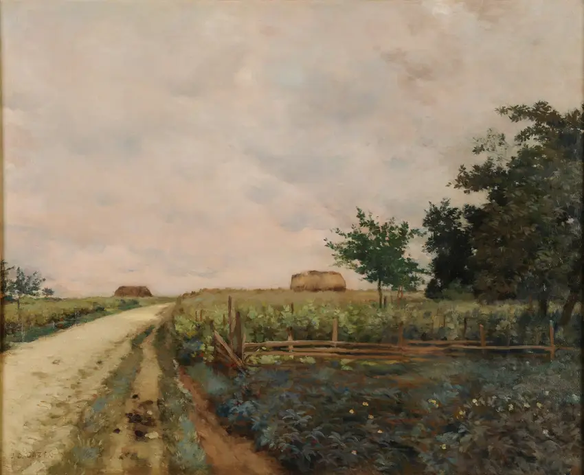 La route (Seine-et-Marne) by Jean Charles Cazin
